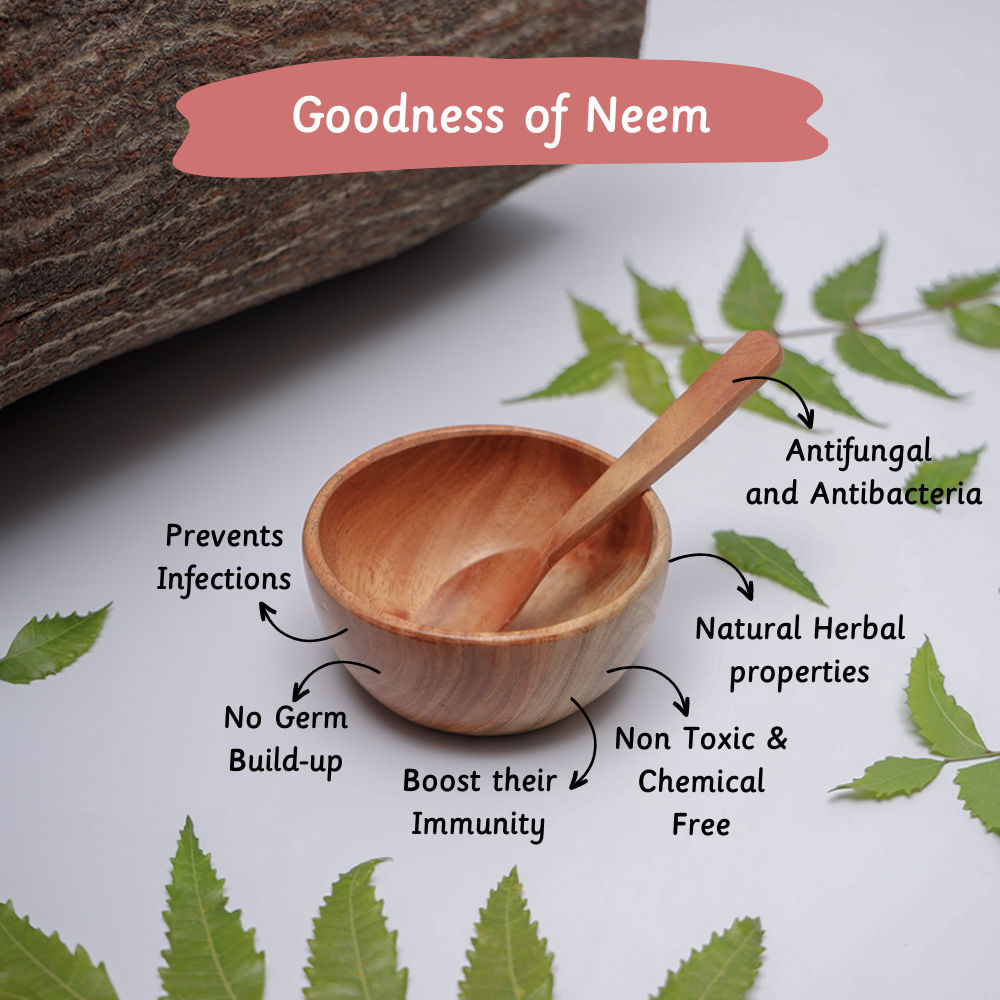 Neem Wood Bowl & Spoon